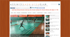 Desktop Screenshot of affinitybadminton.com